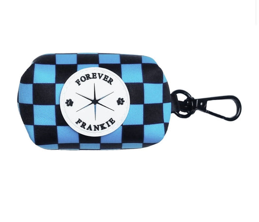 Blue Checkers - Poop Bag Holders