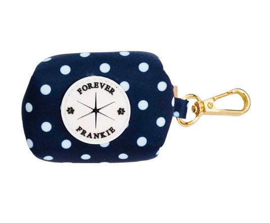 Navy Polka Dot - Poop Bag Holder