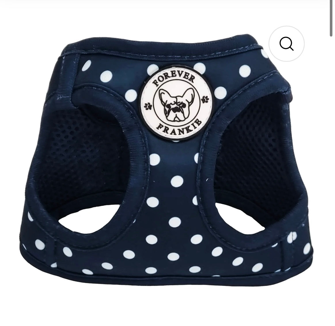 Navy Polka Dot - Step-In Harness
