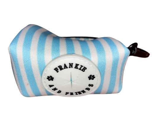 Blue Candy Stripe - Poop Bag Holders