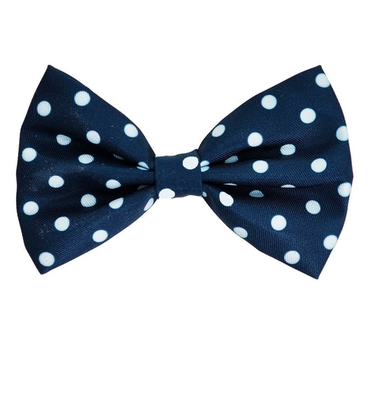 Navy Polka Dot - Bow Tie